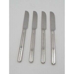 Retroneu INFINITE Stainless Dinner Knives Serrated 18/8 Korea Glossy Flatware S4